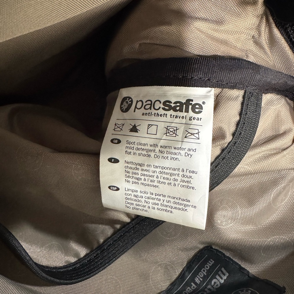 PacSafe Travel Security Metrosafe 200 Anti Theft Gear Crossbody Bag Brown PB008 - Picture 11 of 16